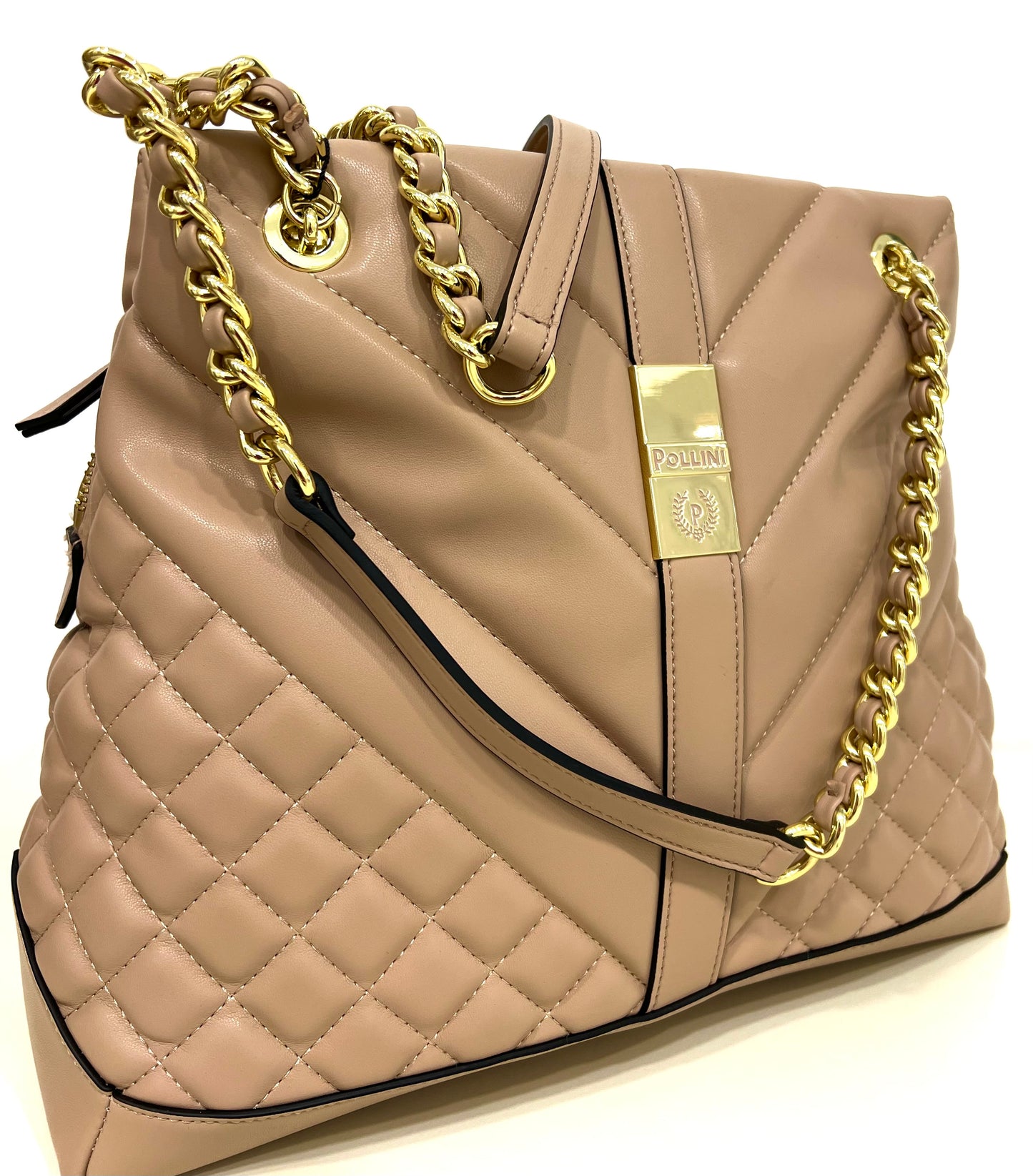 Borsa soft plain du nude “Pollini”