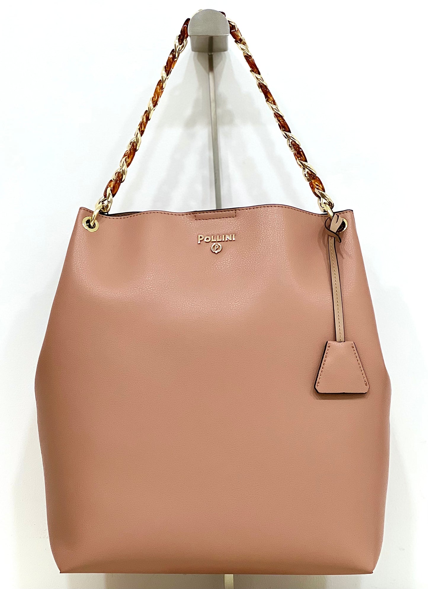 Hobo bag darlene nude “Pollini”