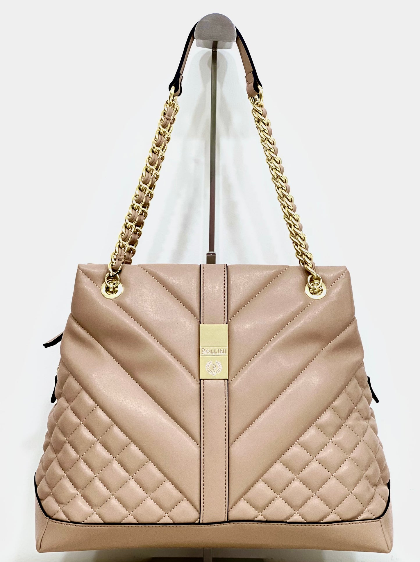 Borsa soft plain du nude “Pollini”