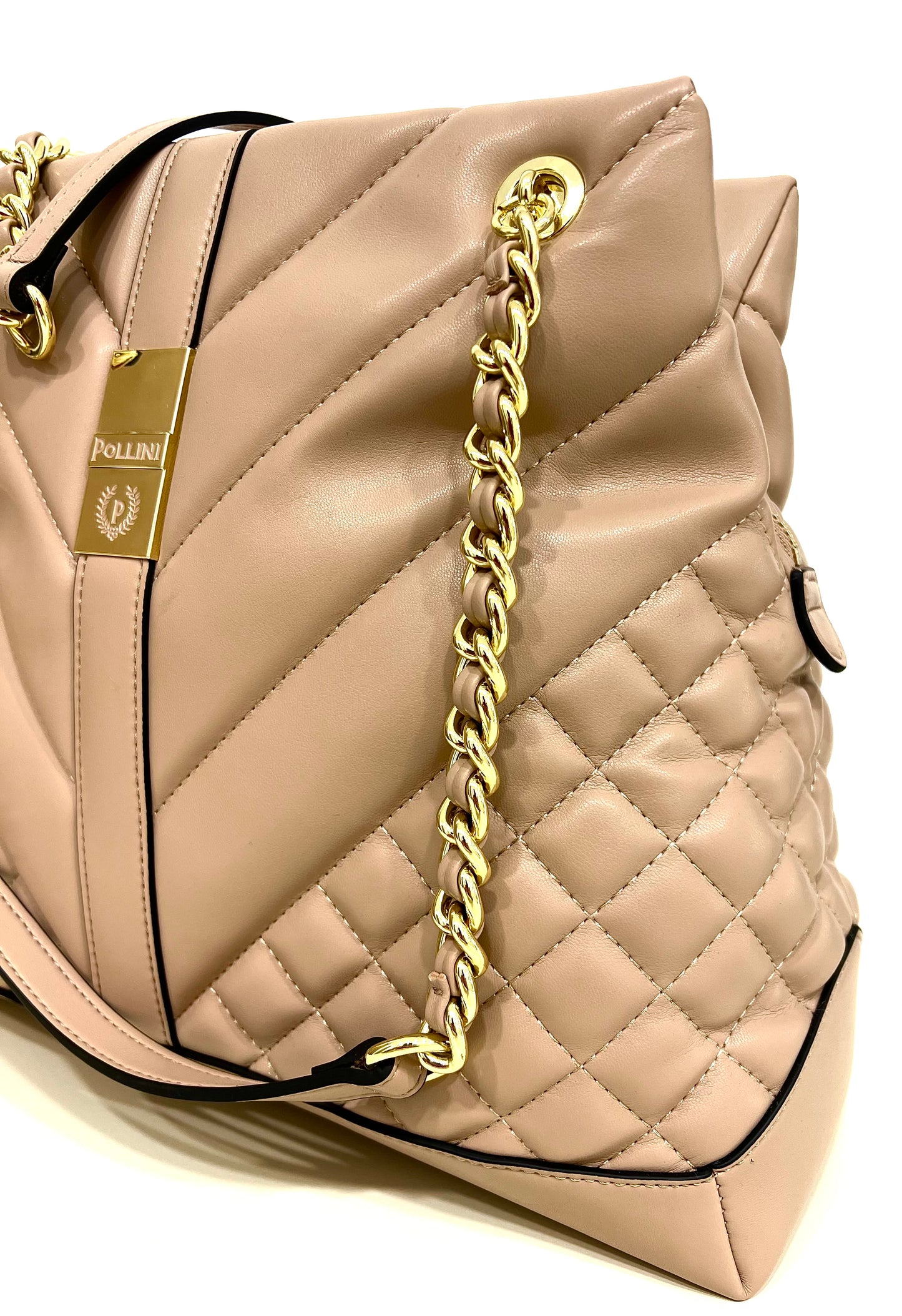Borsa soft plain du nude “Pollini”