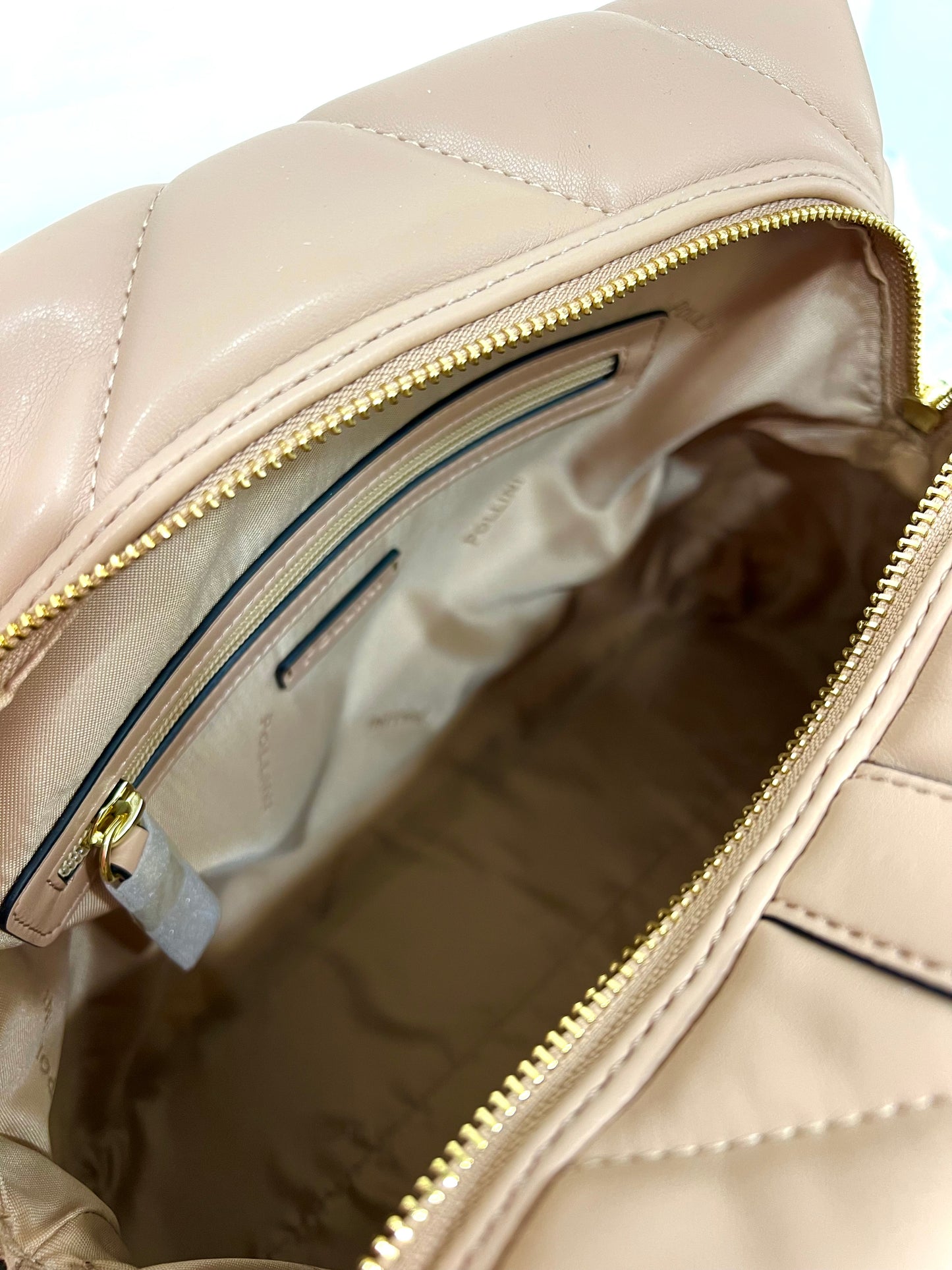 Borsa soft plain du nude “Pollini”