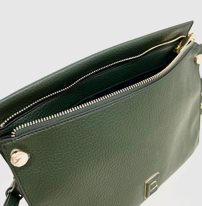 Borsa a spalla/tracolla hobo petra dark green “Ermanno Firenze”