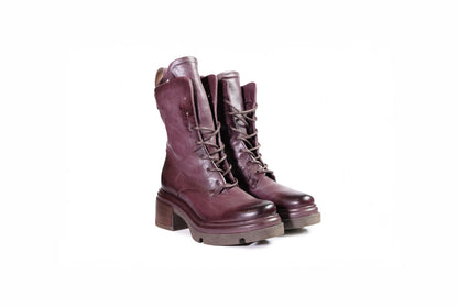 Stivaletto in pelle bordeaux “A.S.98”