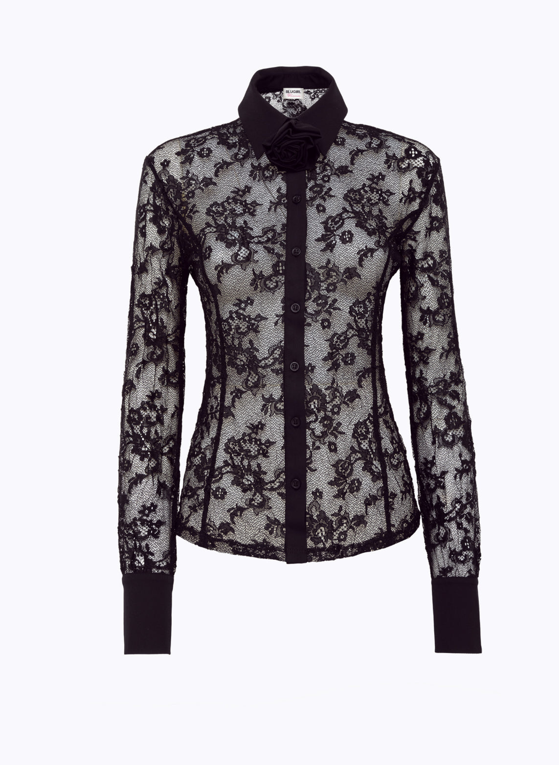 Camicia in pizzo stretch “Blugirl”