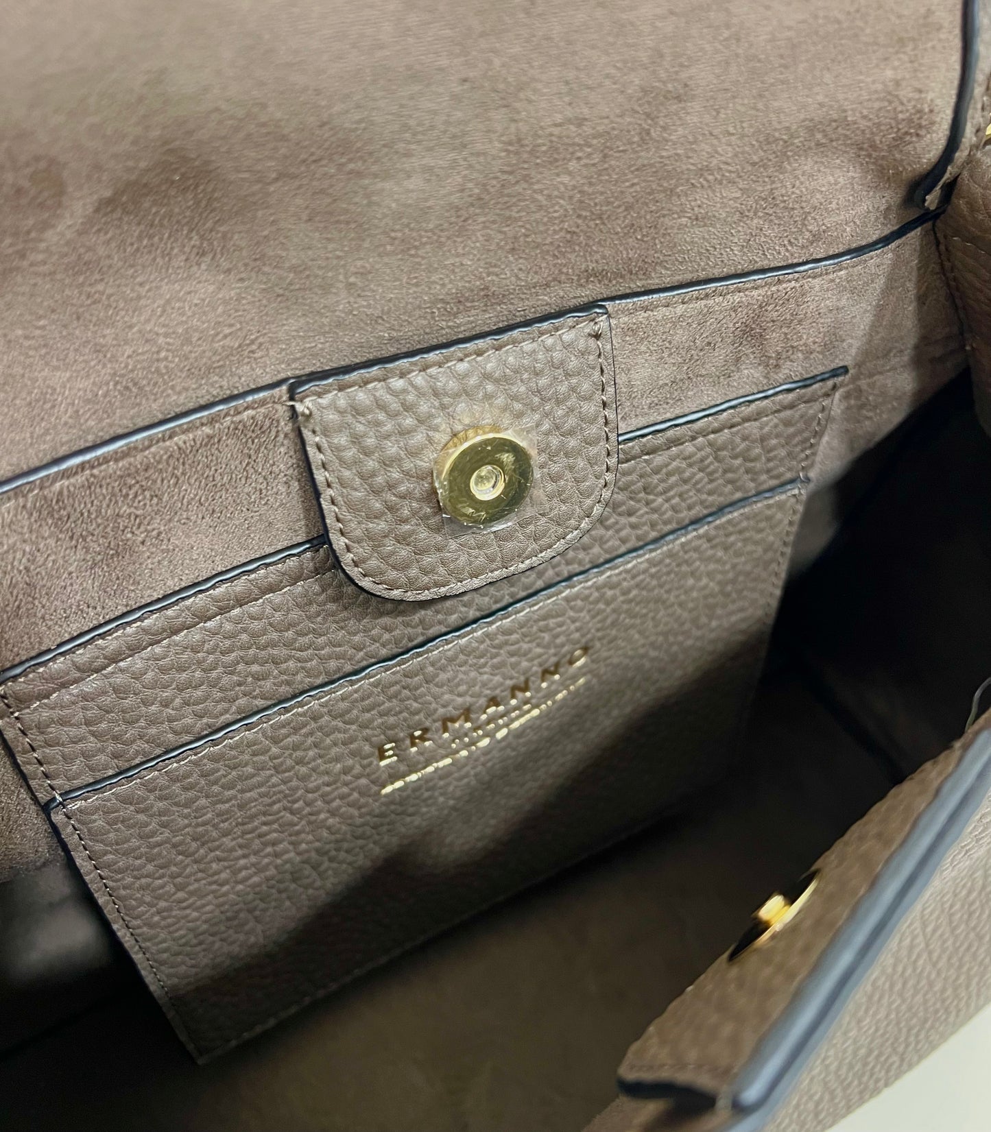 Borsa a spalla large soft eba kaki “Ermanno Firenze”