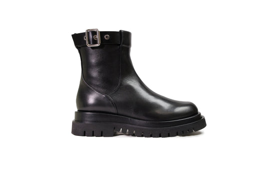 Stivaletto in vitello nero Baron “Fabi”