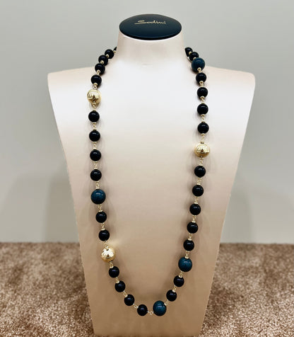Collana lunga tribeca nero “Sodini”