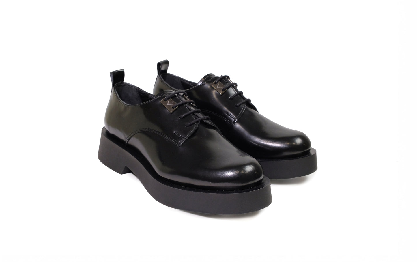 Stringata in pelle nera Indigo <Poesie Veneziane>