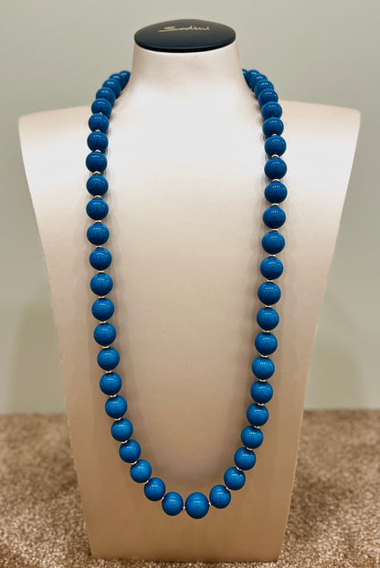 Collana a boule tribeca blu “Sodini”