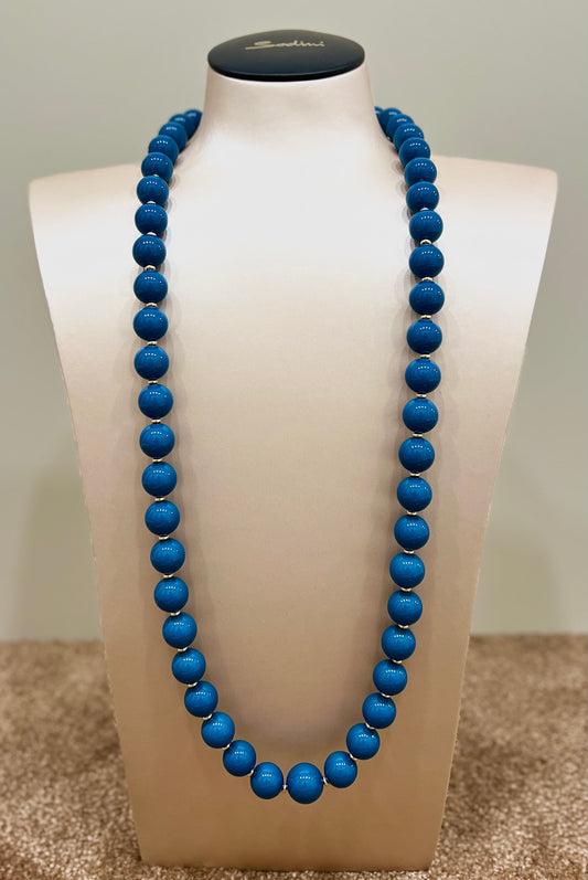 Collana a boule tribeca blu “Sodini”