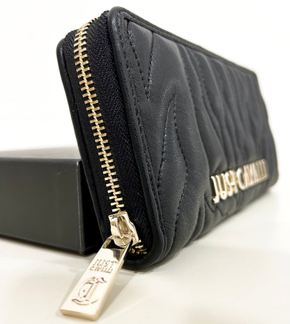 Portafoglio large zip wallett range e quilted zebra-style “Just Cavalli”