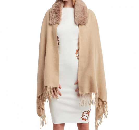 Stola in maglia con inserto faux fur “Blugirl”