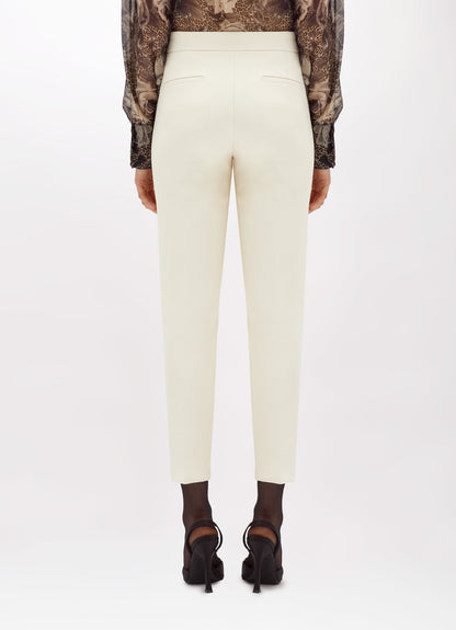 Pantaloni in stretch crêpe panna “Blugirl”