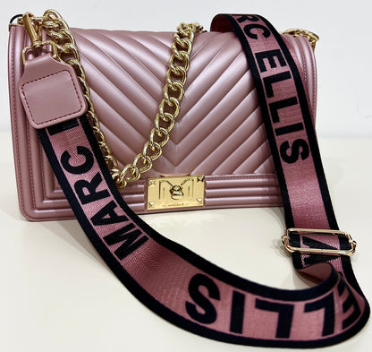 Flat-bag old rose/gold “Marc Ellis”