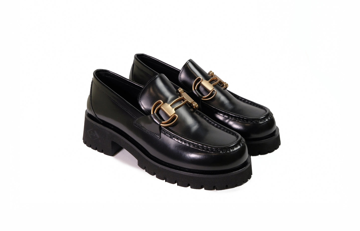 Mocassino in pelle nera <Poesie Veneziane>