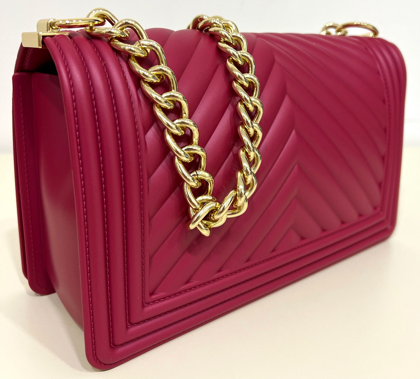 Flat-bag Cherry/Gold “Marc Ellis”
