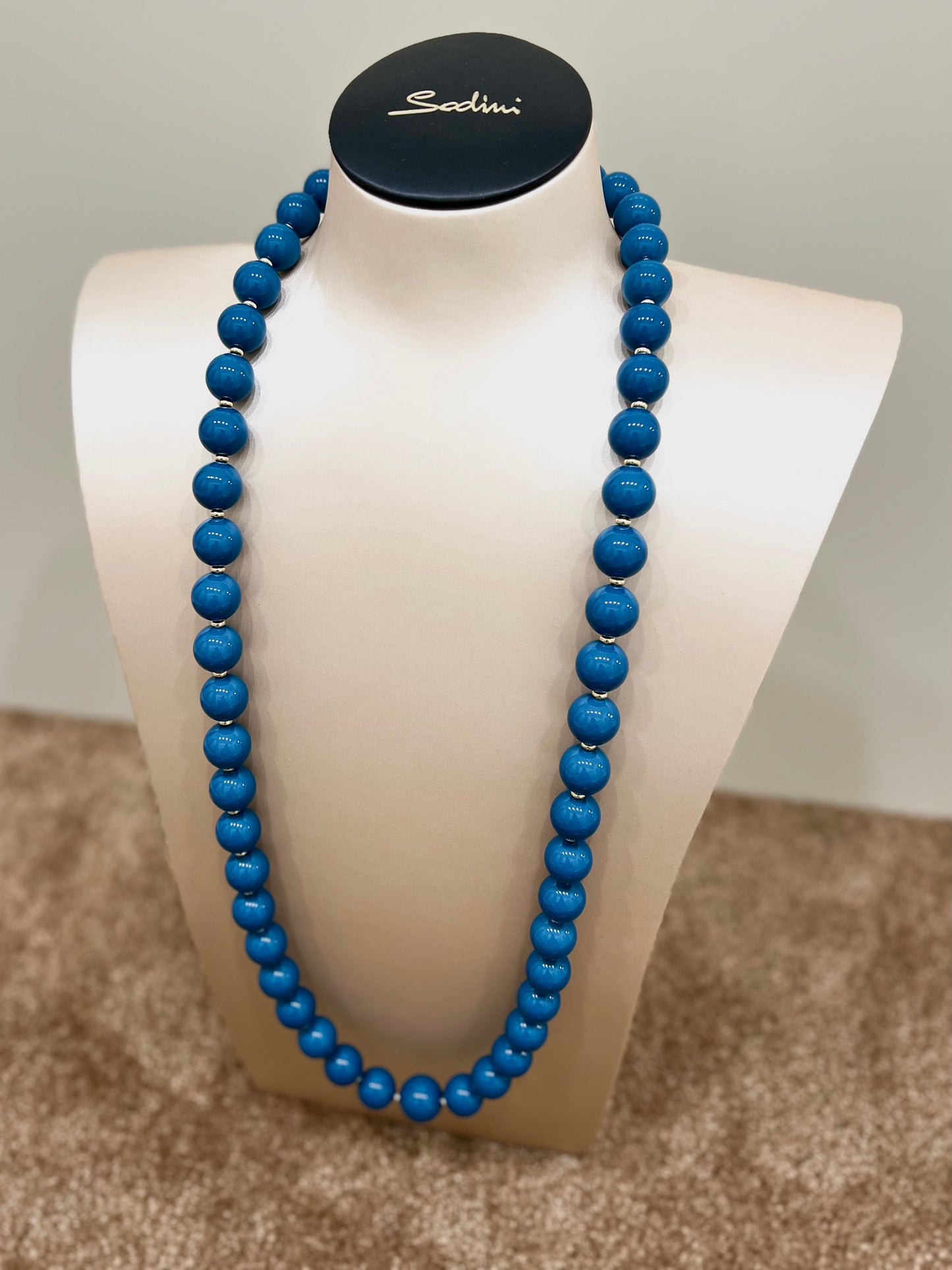 Collana a boule tribeca blu “Sodini”