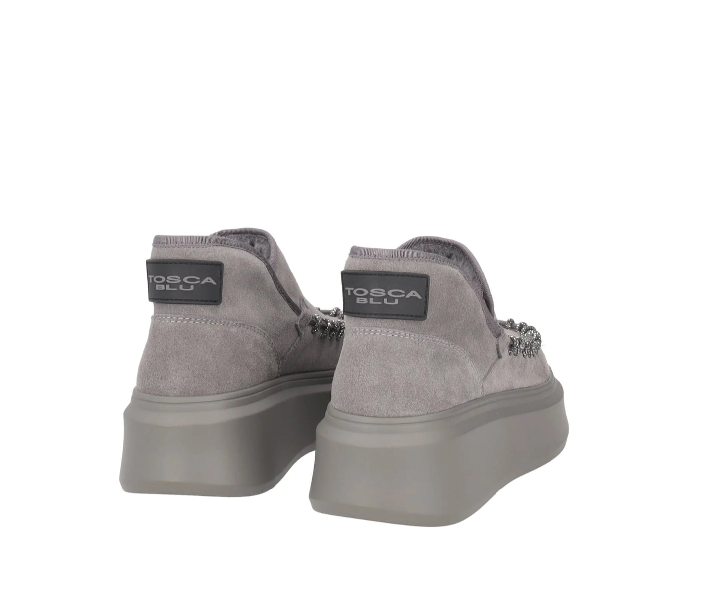 Stivaletto Bergen in pelle con glitter color grigio scuro “Tosca Blu”