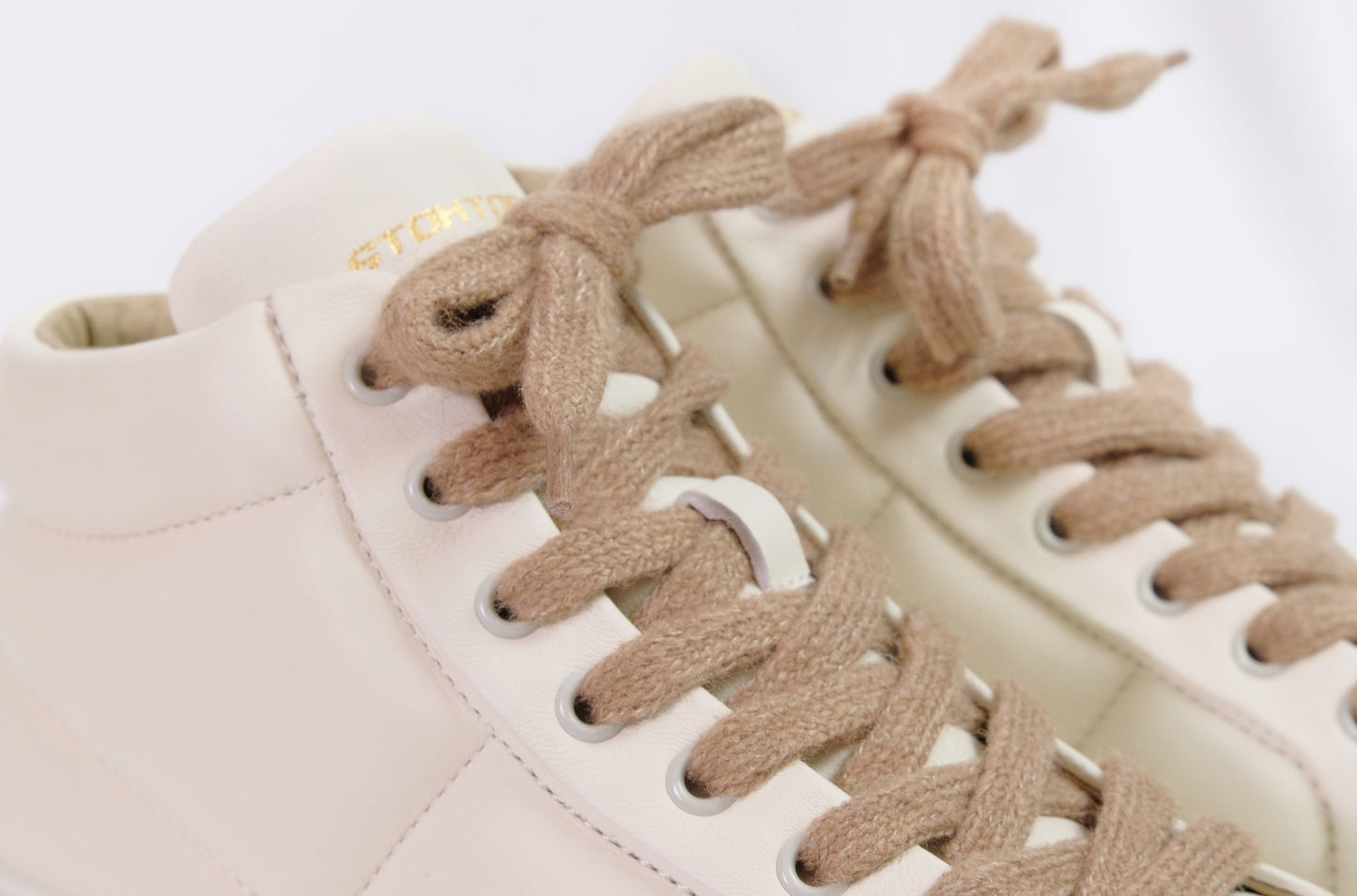 Sneakers alta nappa cream “Stokton”