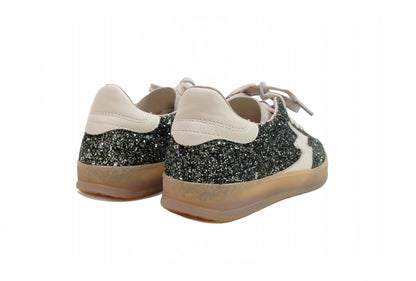 Sneakers club deluxe glitter verde smeraldo “Moa Concept”