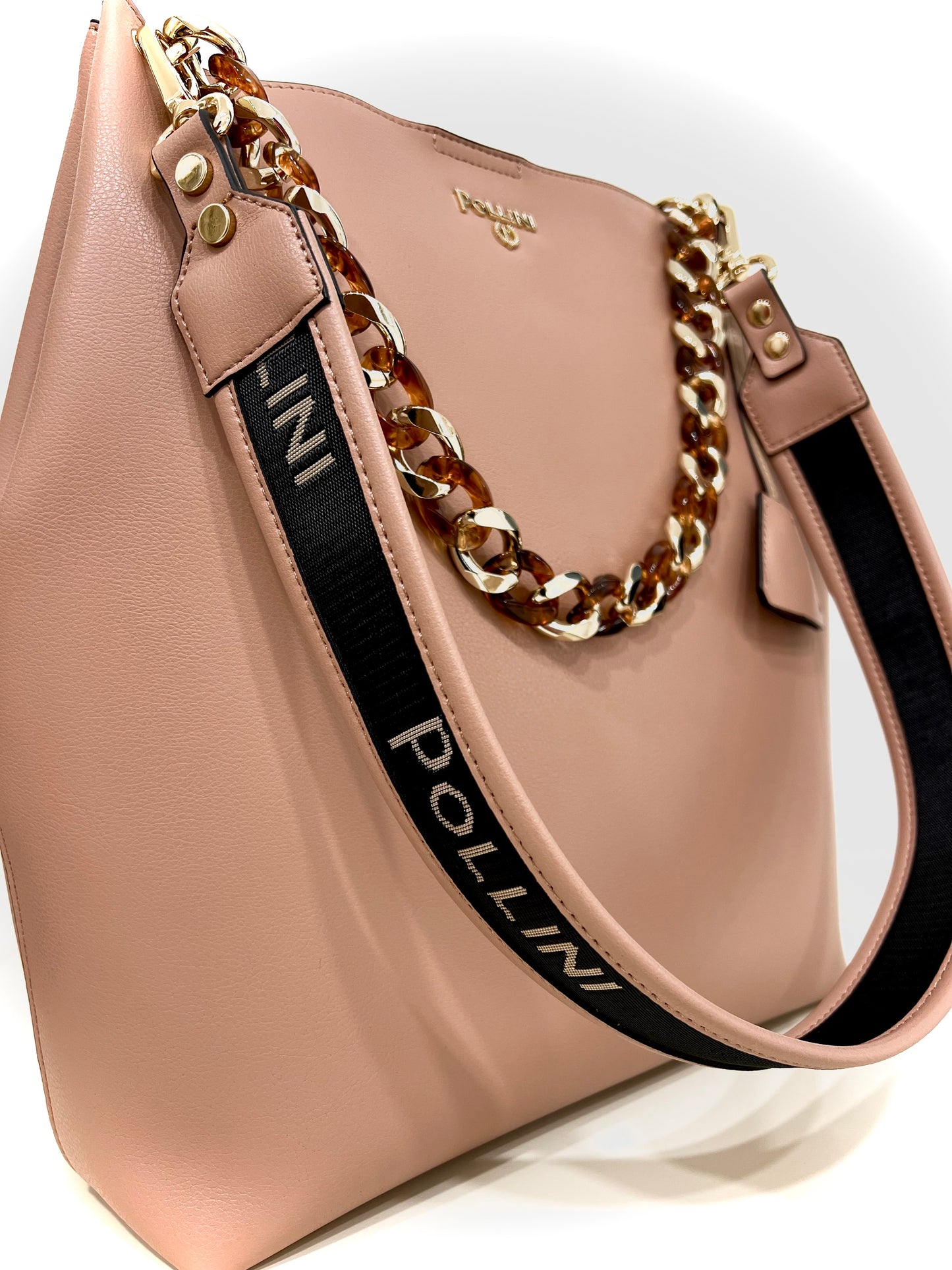 Hobo bag darlene nude “Pollini”