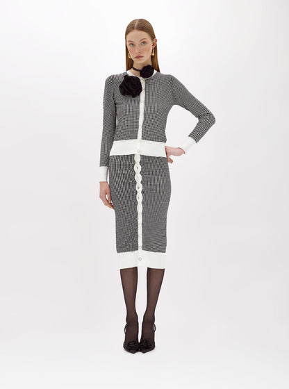 Cardigan double face con spilla “Blugirl”