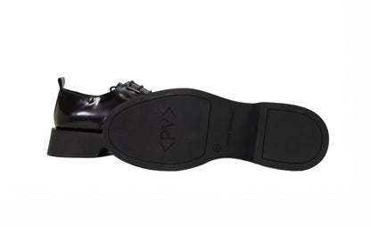Stringata in pelle nera Indigo <Poesie Veneziane>