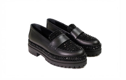 Mocassino Raffa con strass “Ninalilou”