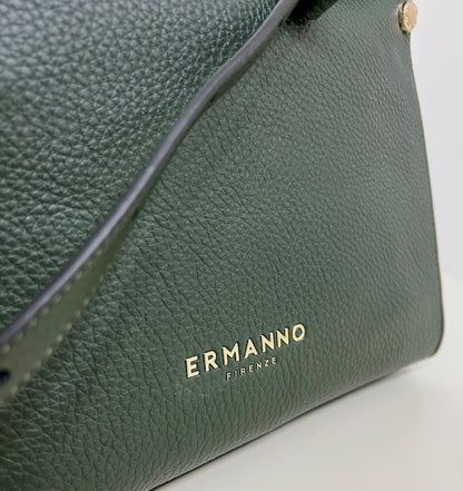 Borsa a spalla/tracolla hobo petra dark green “Ermanno Firenze”