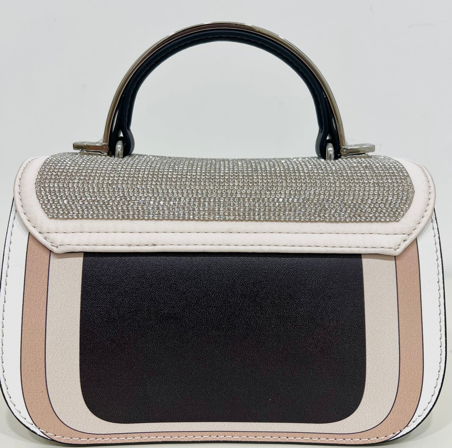 Borsa a mano in pelle e strass Marylin “Cromia”