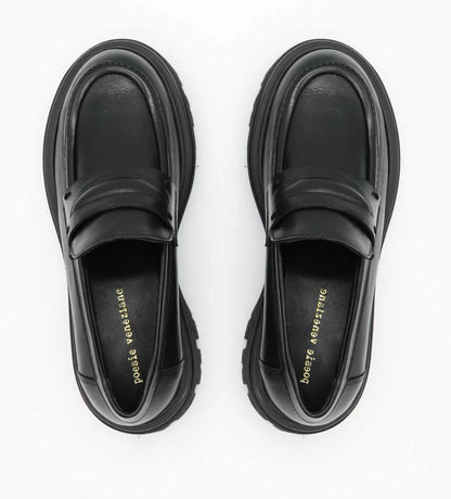 Mocassino nero Sidney <Poesie Veneziane>