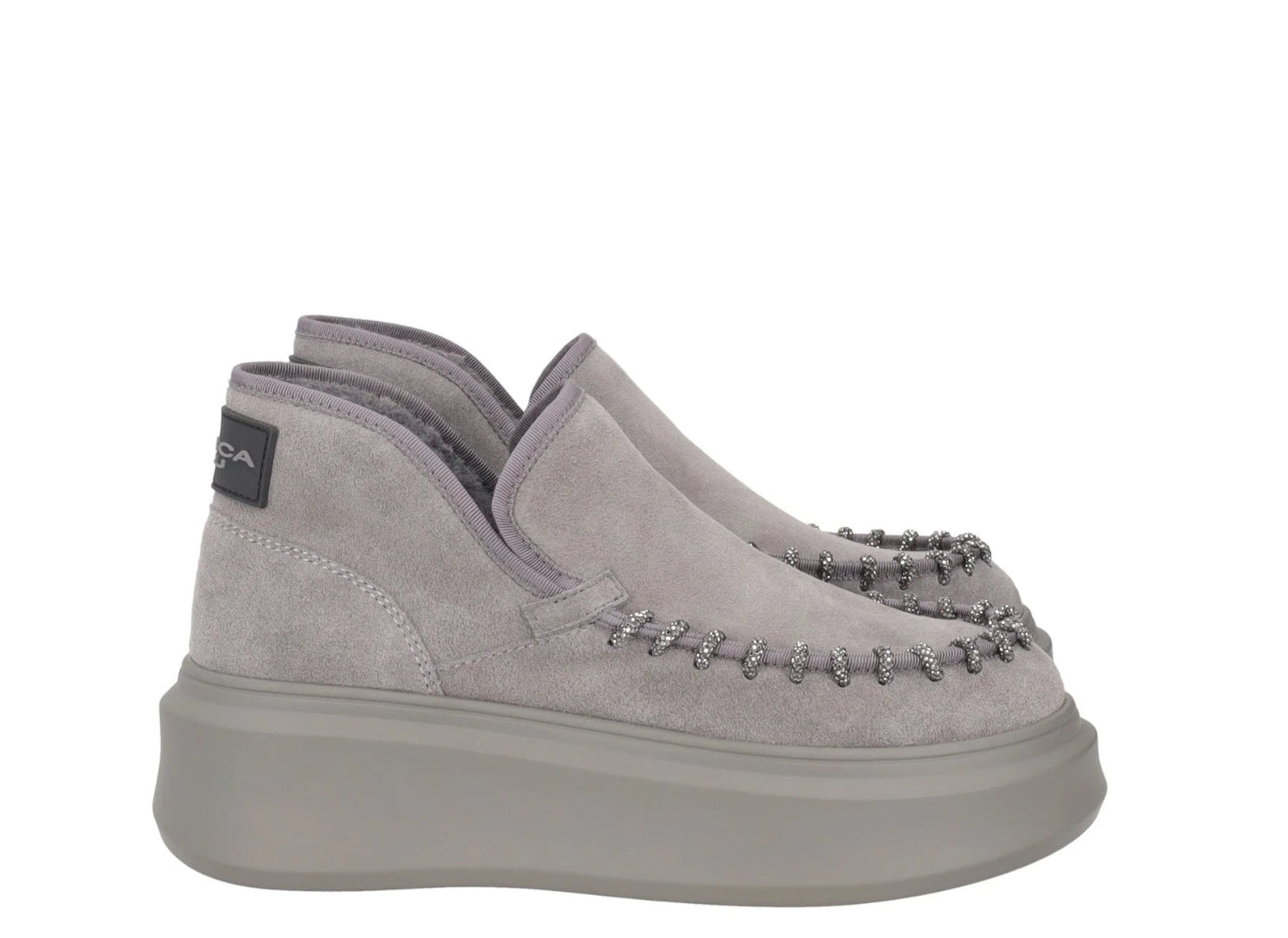 Stivaletto Bergen in pelle con glitter color grigio scuro “Tosca Blu”