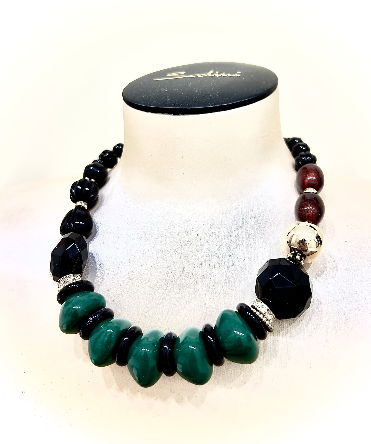 Collana corta con boule multicolor modello capua “Sodini”