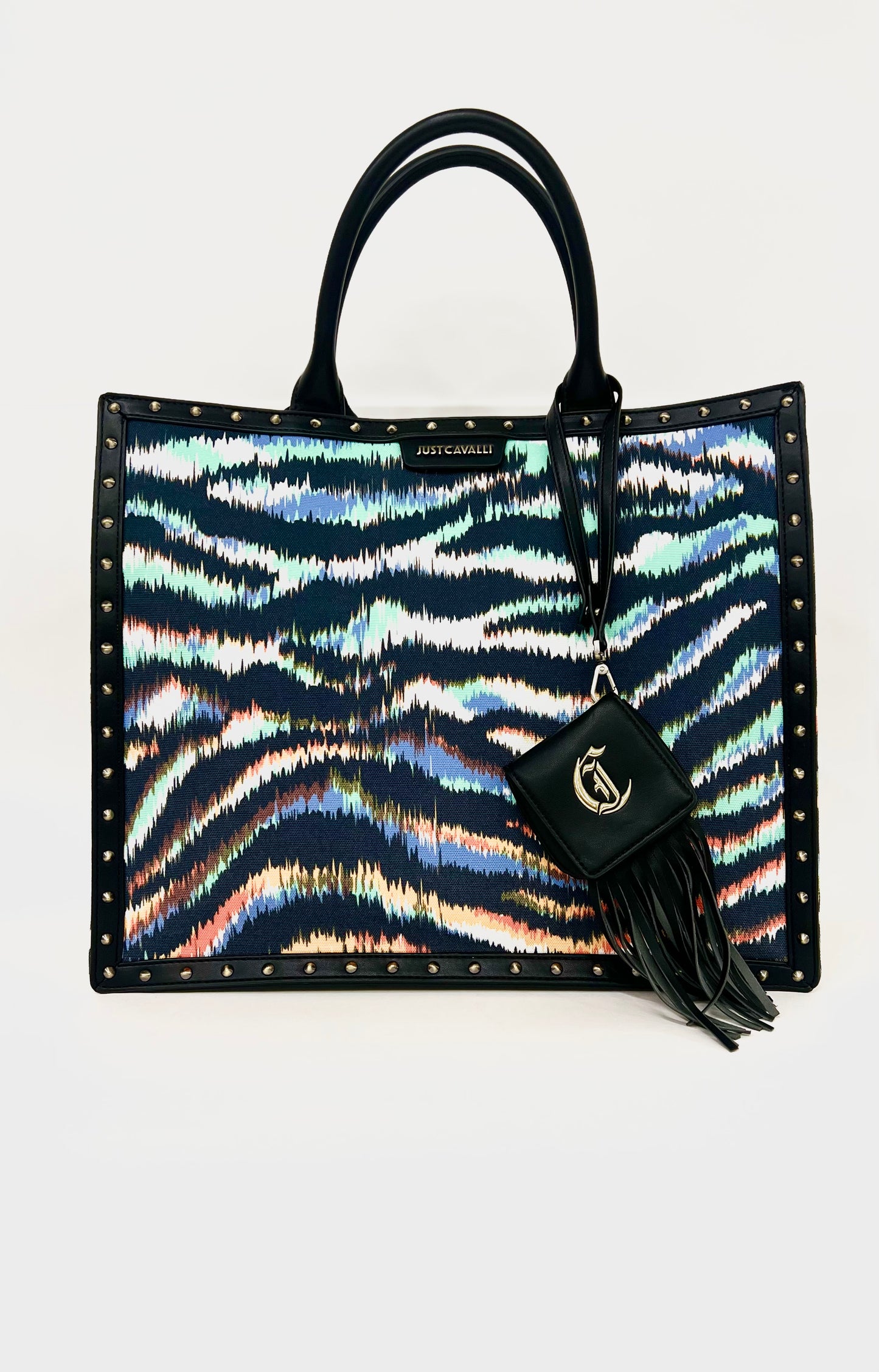 Borsa shopping zebrata “Just Cavalli”