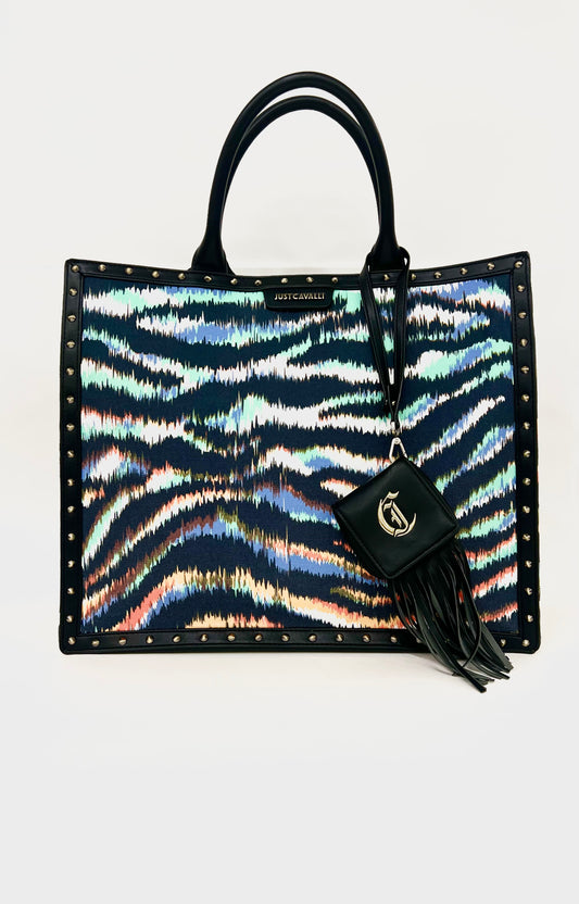 Borsa shopping zebrata “Just Cavalli”