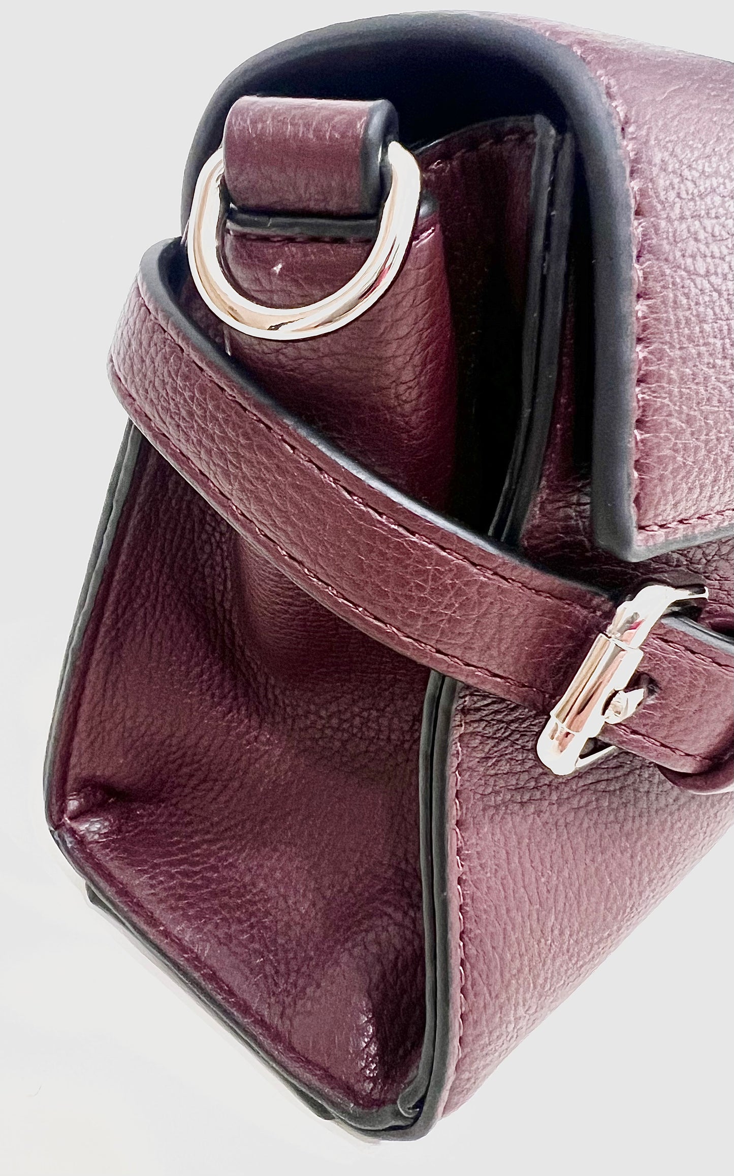 Flap-bag sally bordeaux “Ermanno Firenze”