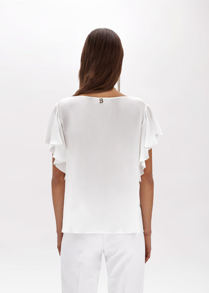 Blusa in seta bianca “Blugirl”