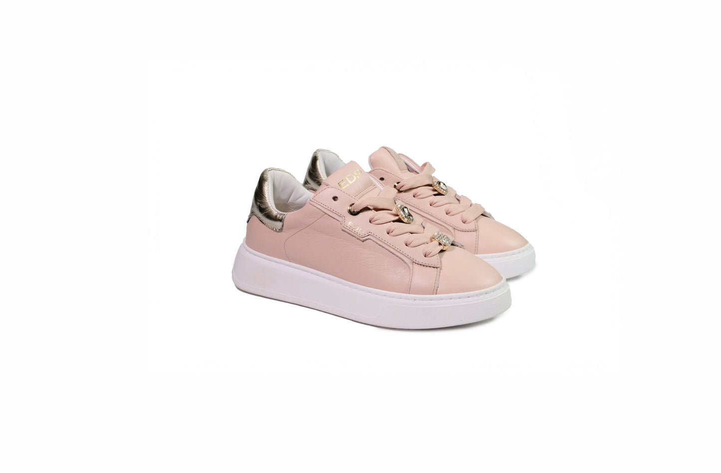 Sneakers in pelle nude “EDP”