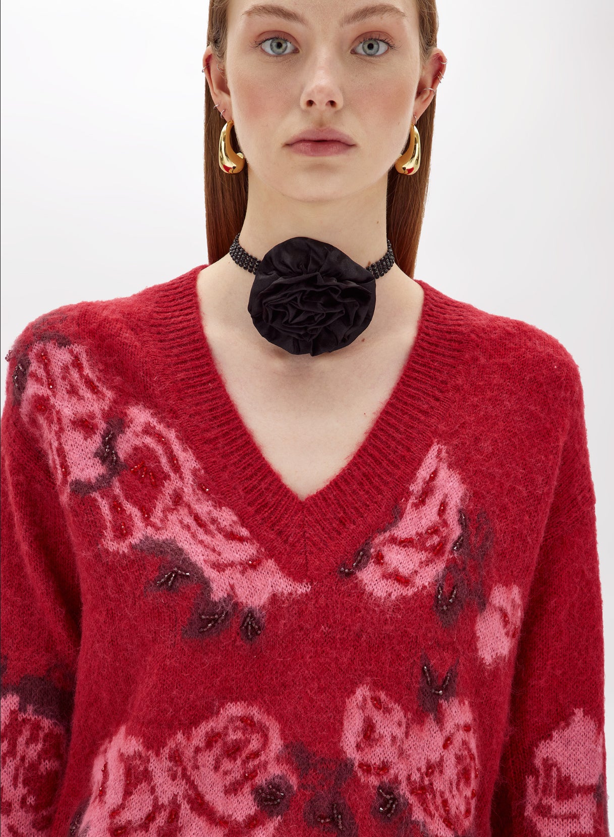 Maglia in misto lana jacquard “Blugirl”
