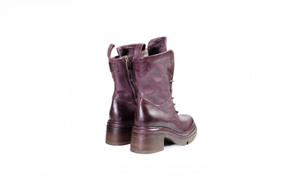 Stivaletto in pelle bordeaux “A.S.98”