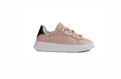 Sneakers in pelle nude “EDP”