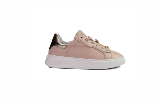 Sneakers in pelle nude “EDP”