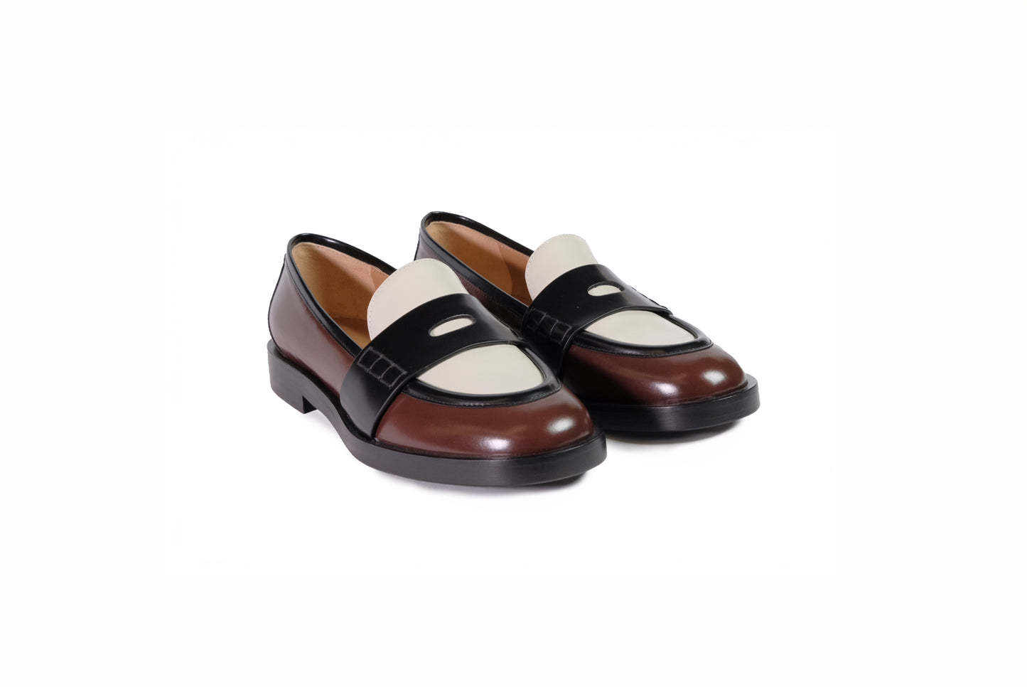 Mocassino in pelle bicolore “Roberto Festa”