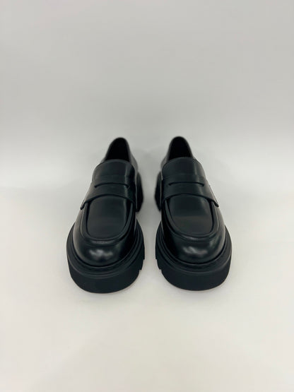 Mocassino in pelle nera “Stokton”