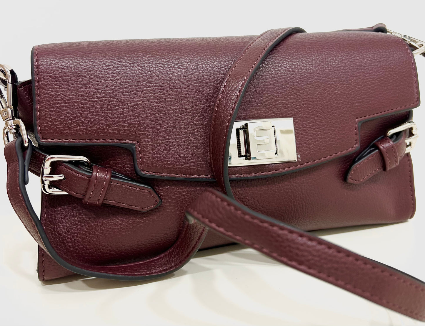 Flap-bag sally bordeaux “Ermanno Firenze”