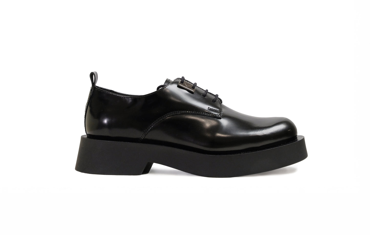 Stringata in pelle nera Indigo <Poesie Veneziane>