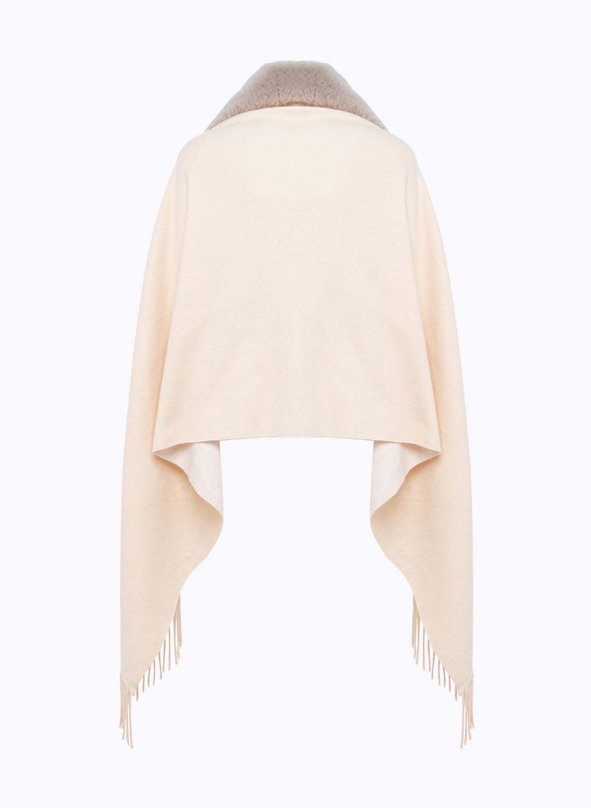Stola in maglia con collo in faux fur “Blugirl”