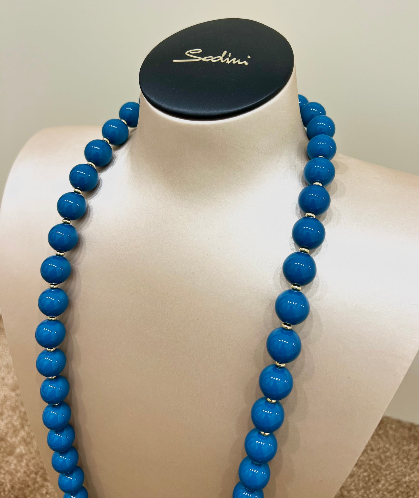 Collana a boule tribeca blu “Sodini”