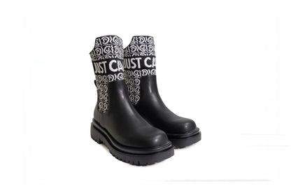 Bikers a calzino con logo bianco “Just Cavalli”