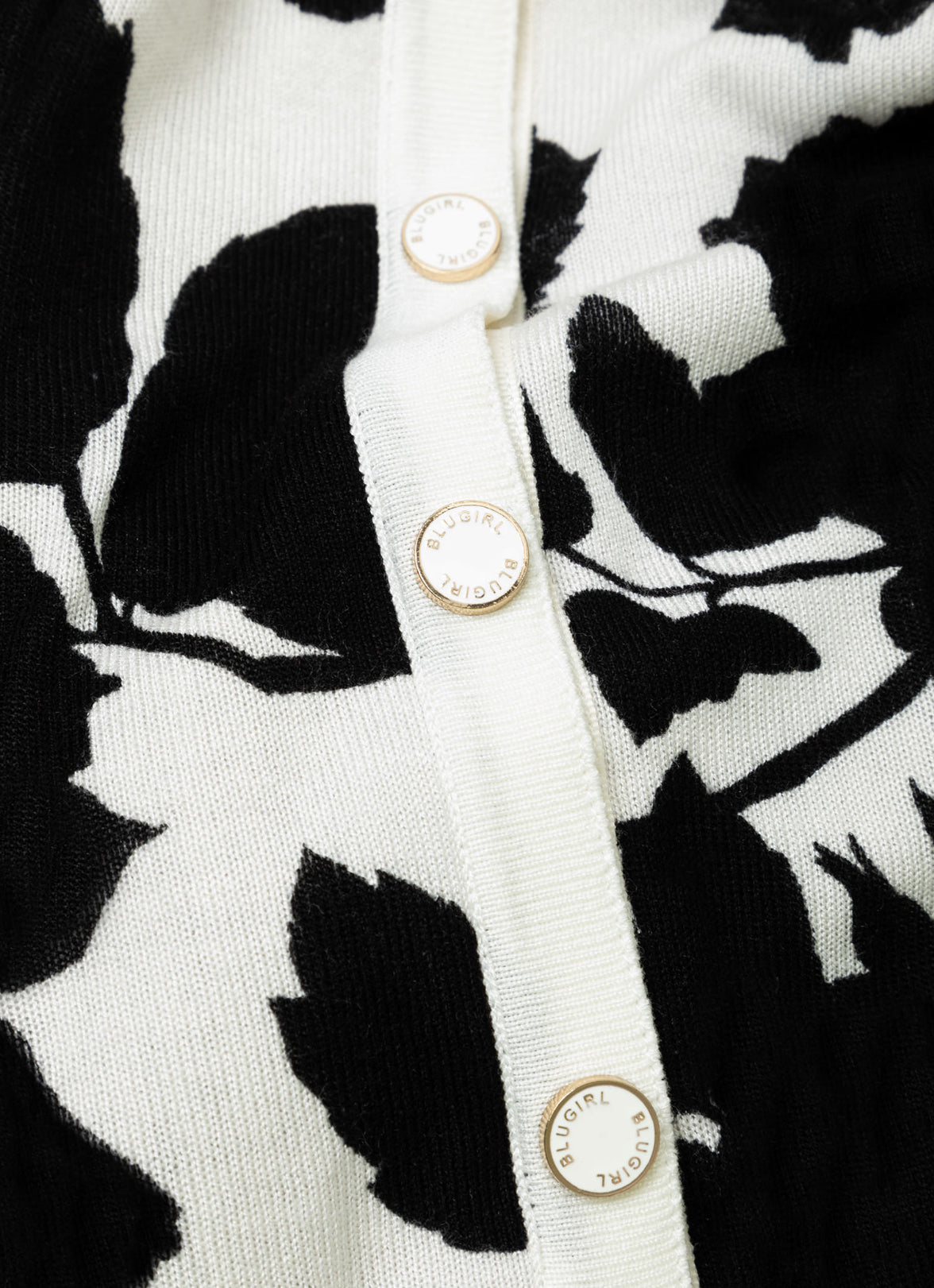 Cardigan double face con spilla “Blugirl”